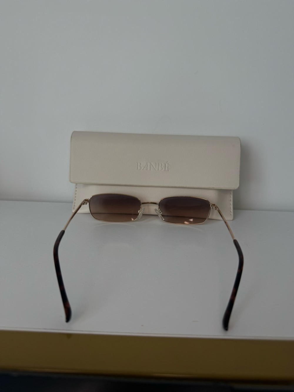 Banbé Beige Sunglasses with Brown Gradient Lenses - Picture 9 of 10